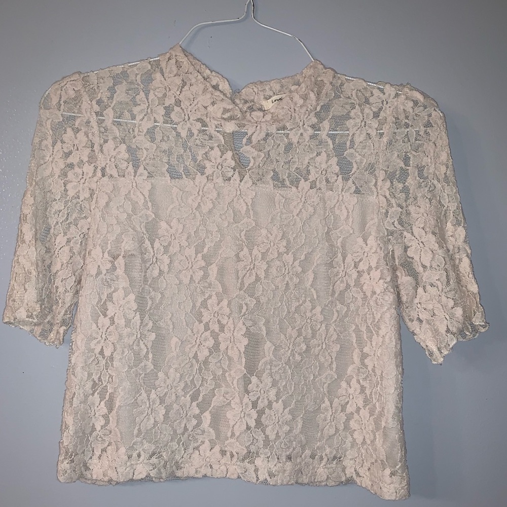 Lace crop top